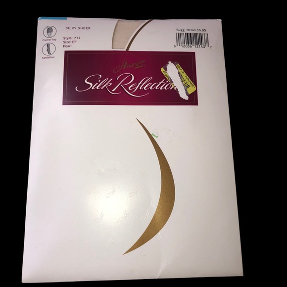 NOS Hanes Silk Reflections Panty Hose SZ EF Pearl Color; Lycra Hosery; 90s Style - Picture 1 of 5